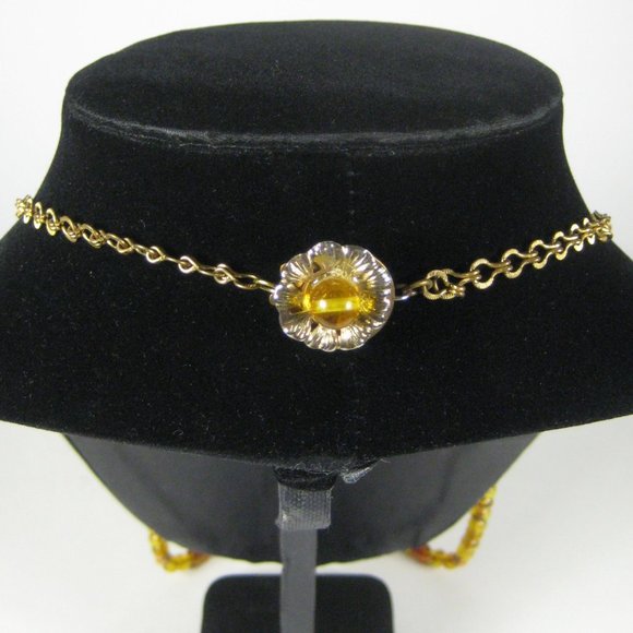 Orange Beaded Necklace 37 inch Vintage Strand Jewelry Box Clasp Upcycled - Picture 5 of 5